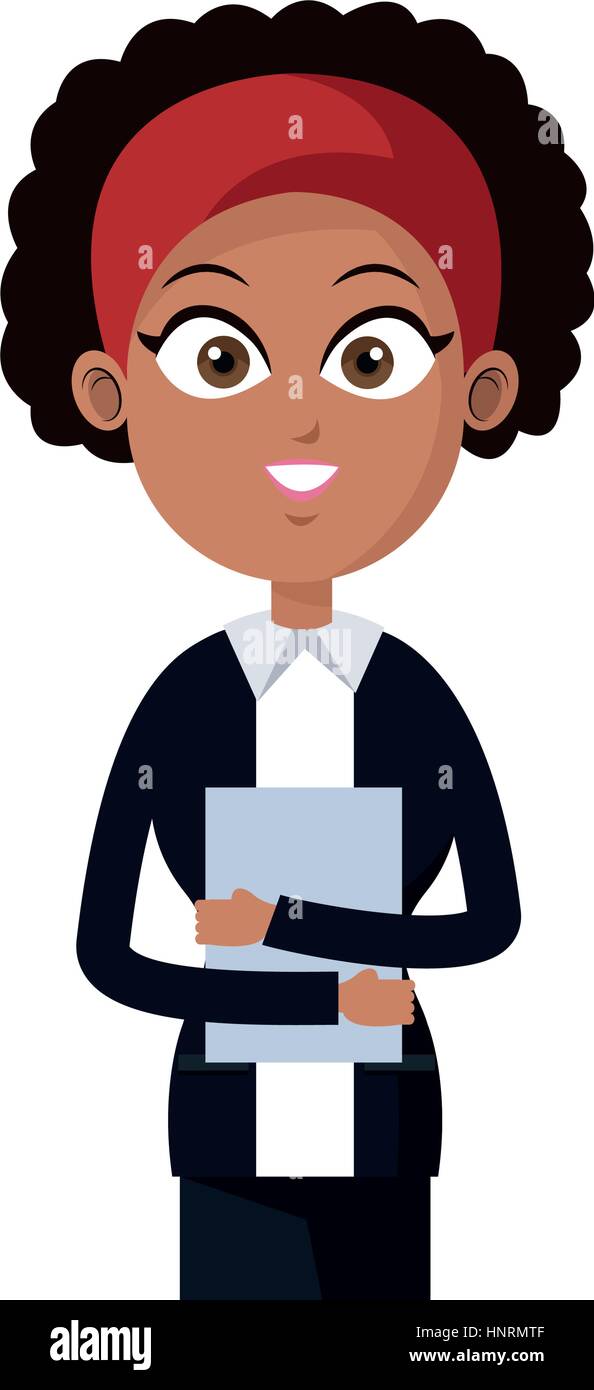 businesswoman wearing executive clothes over white background. colorful