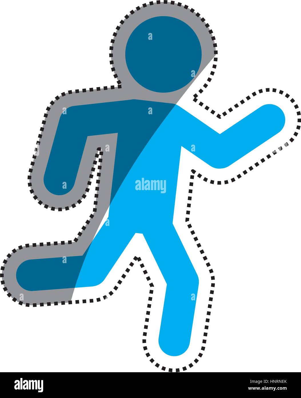 Man running pictogram icon vector illustration graphic design Stock ...