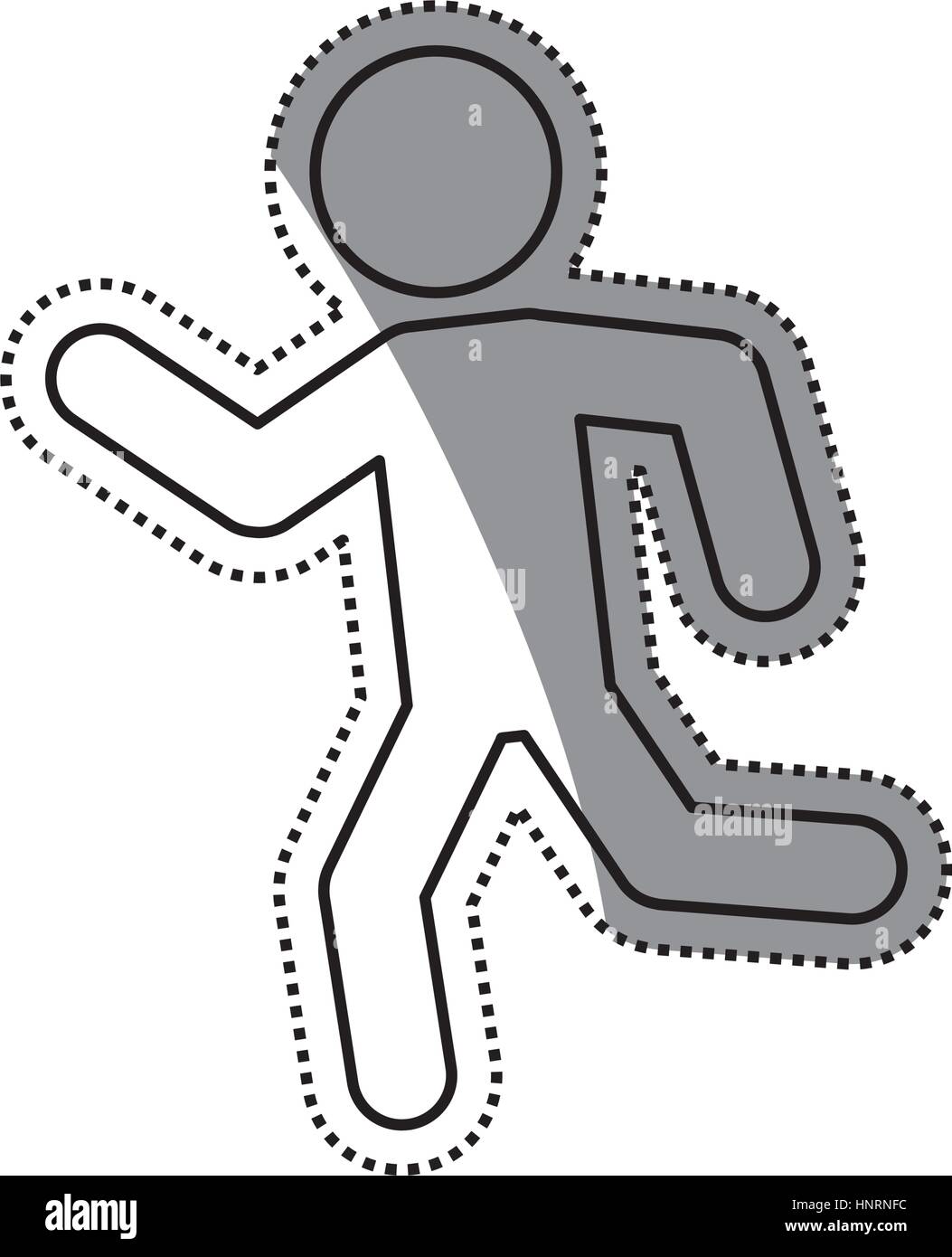 Man running pictogram icon vector illustration graphic design Stock ...