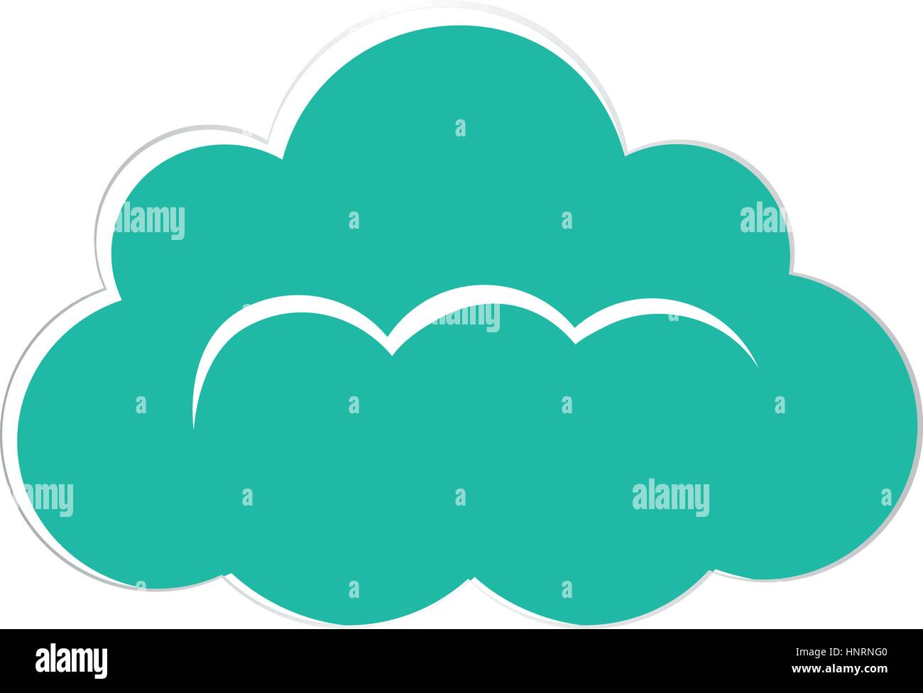 Cloud computing technology icon vector illustration graphic design ...
