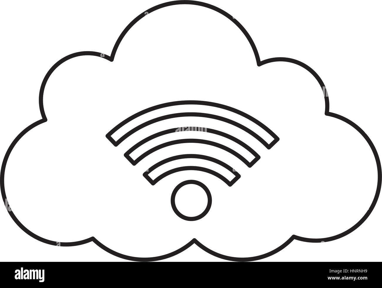 Cloud computing technology icon vector illustration graphic design ...