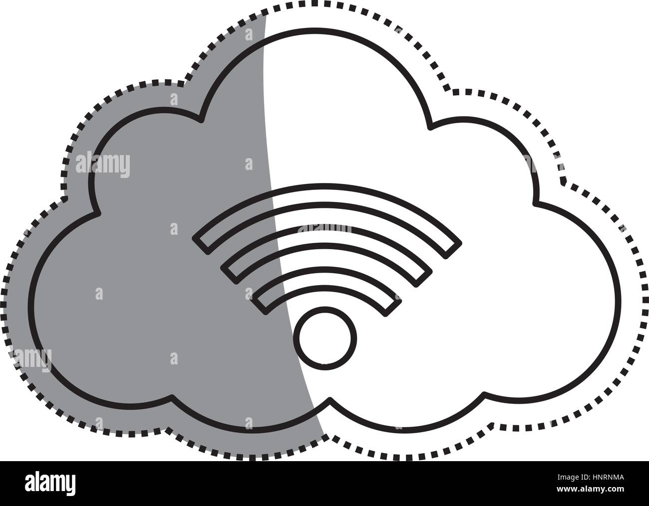Cloud computing technology icon vector illustration graphic design ...