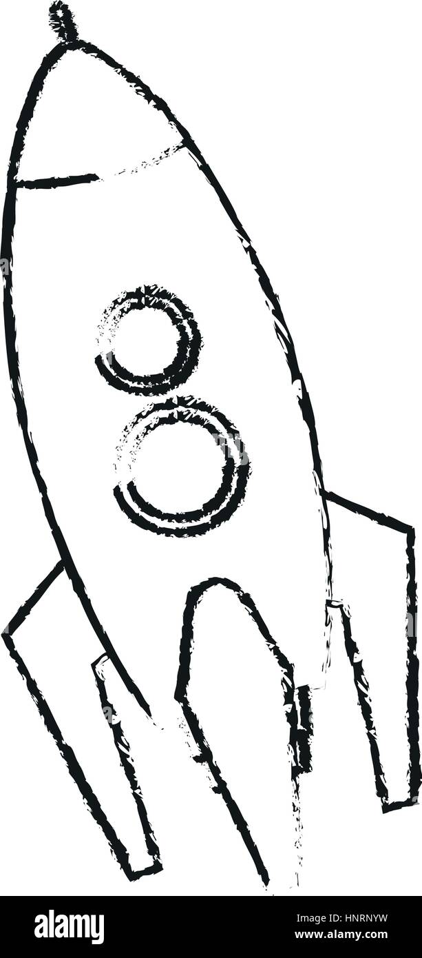 space rocket icon over white background. vector illustration Stock ...
