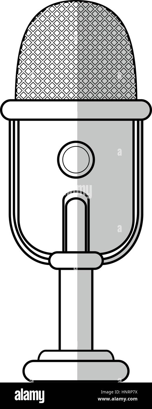 microphone icon over white background. vector illustration Stock Vector ...