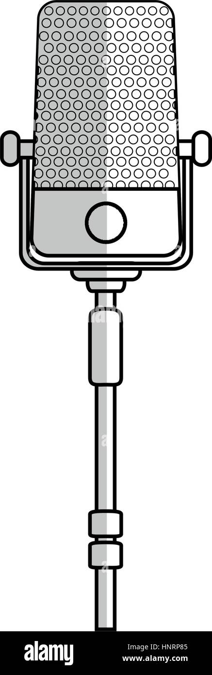 microphone icon over white background. vector illustration Stock Vector ...