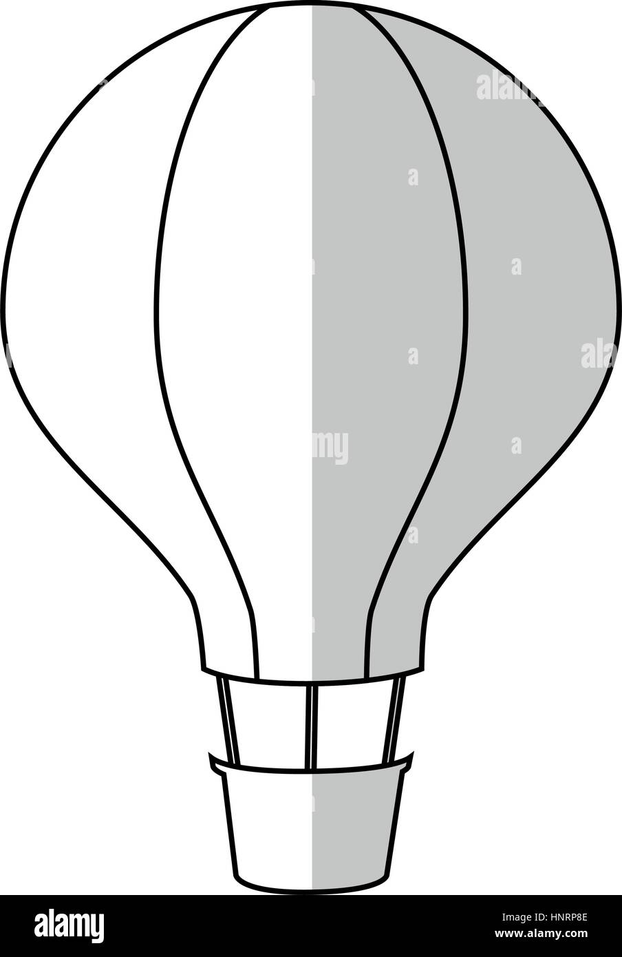 hot air balloon icon over white background. vector illustration Stock ...