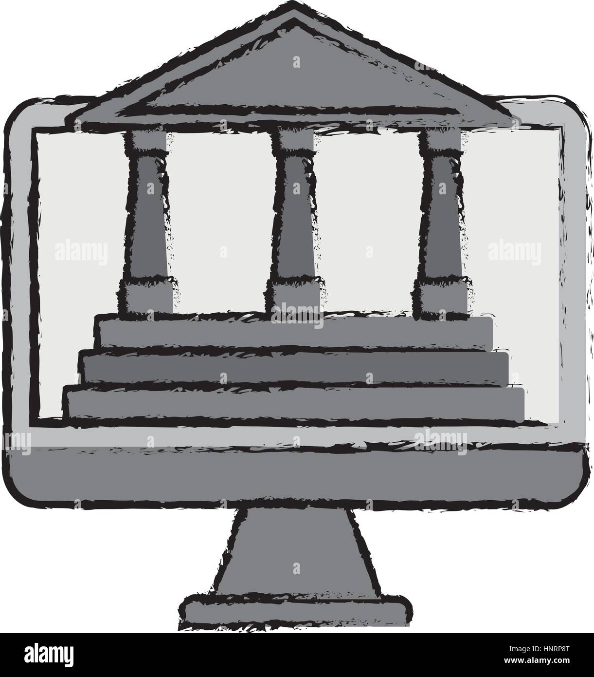 Bank building symbol icon vector illustration graphic design Stock ...