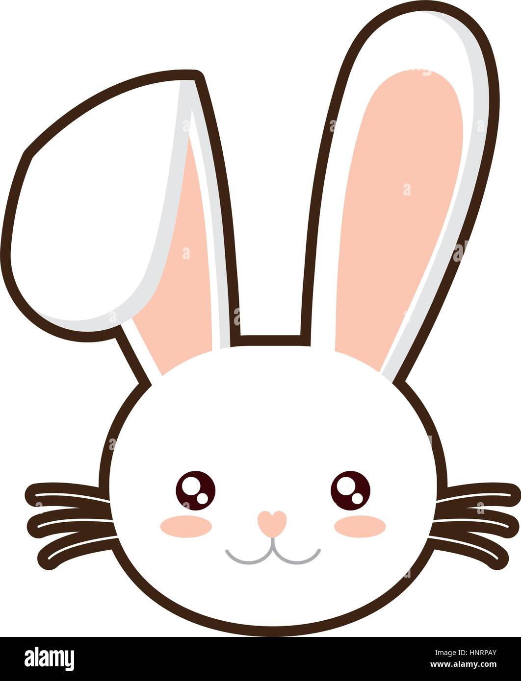 easter bunny face bunny whiskers vector illustration eps 10 Stock ...