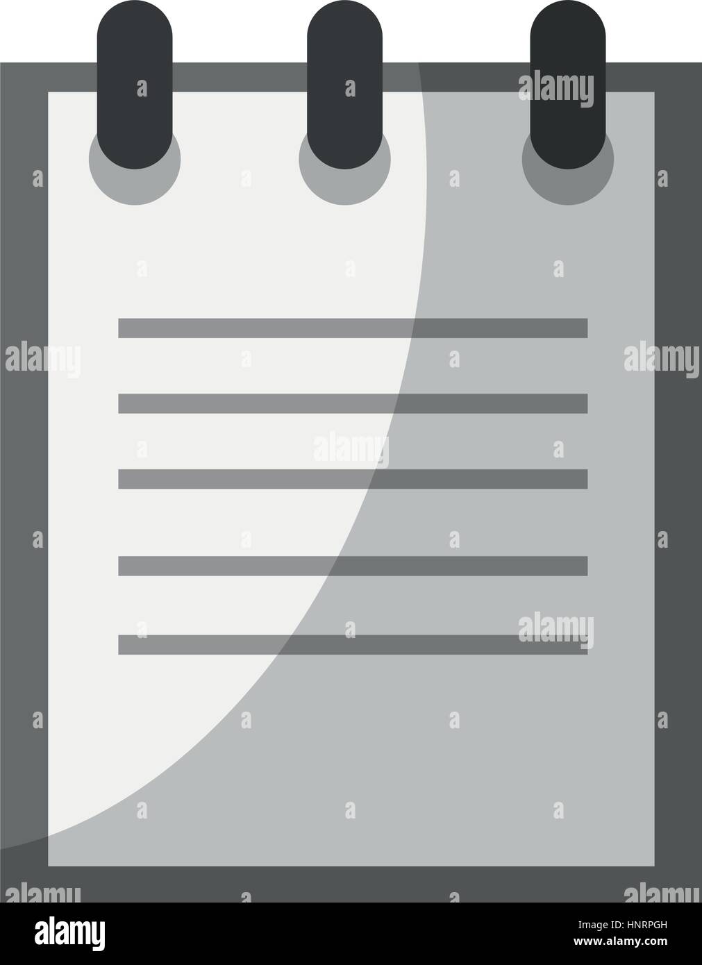notebook icon over white background. vector illustration Stock Vector ...