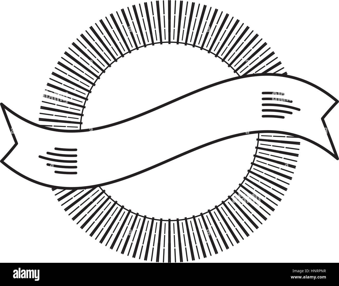 Banner Decorative Frame Ribbon Design Vector Illustration Eps 10