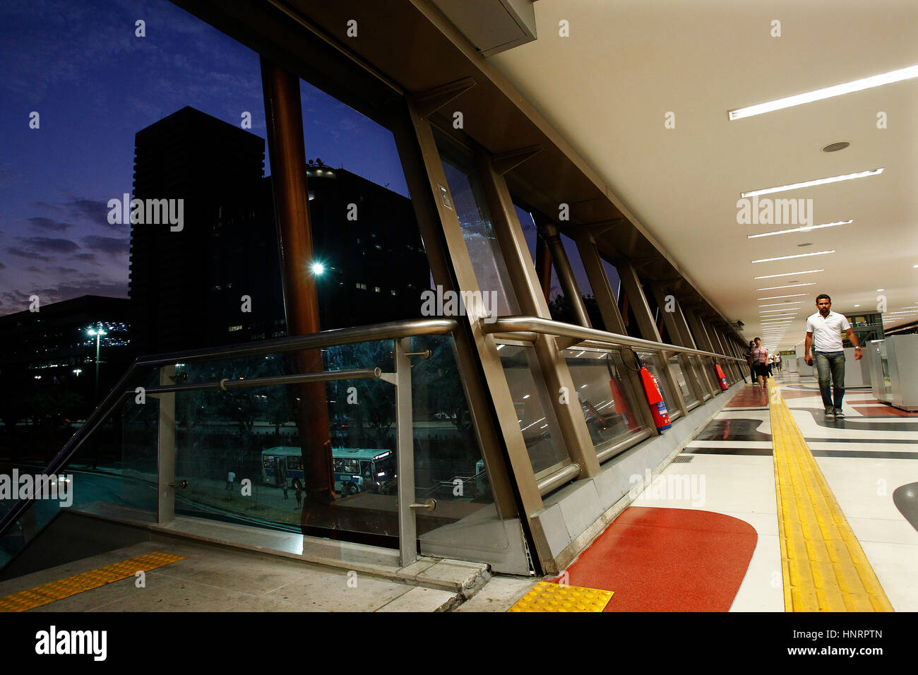 Metro station Cidade Nova at dawn, Rio de Janeiro, Brazil Stock Photo