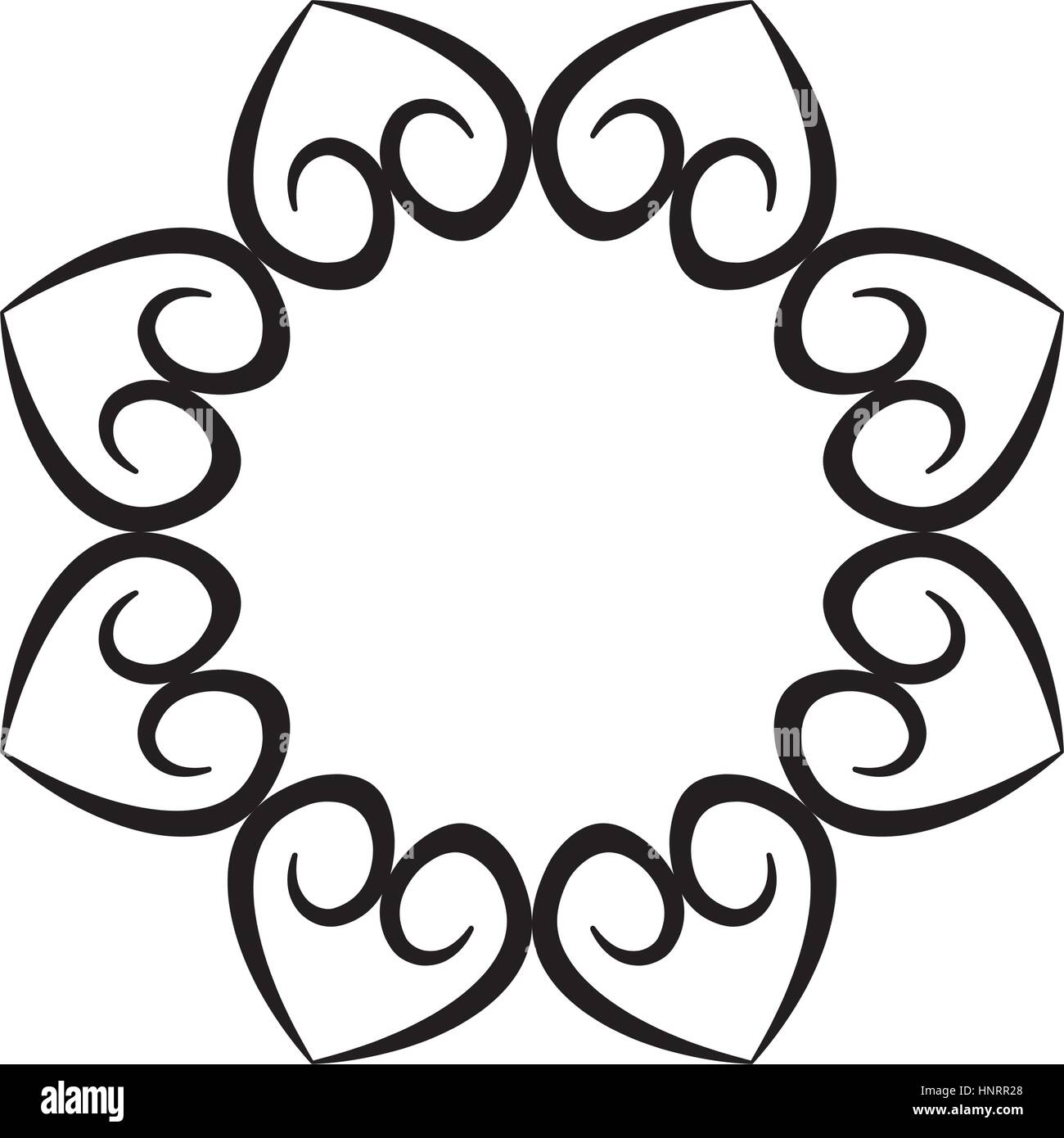 Foliate scroll pattern Cut Out Stock Images & Pictures - Alamy