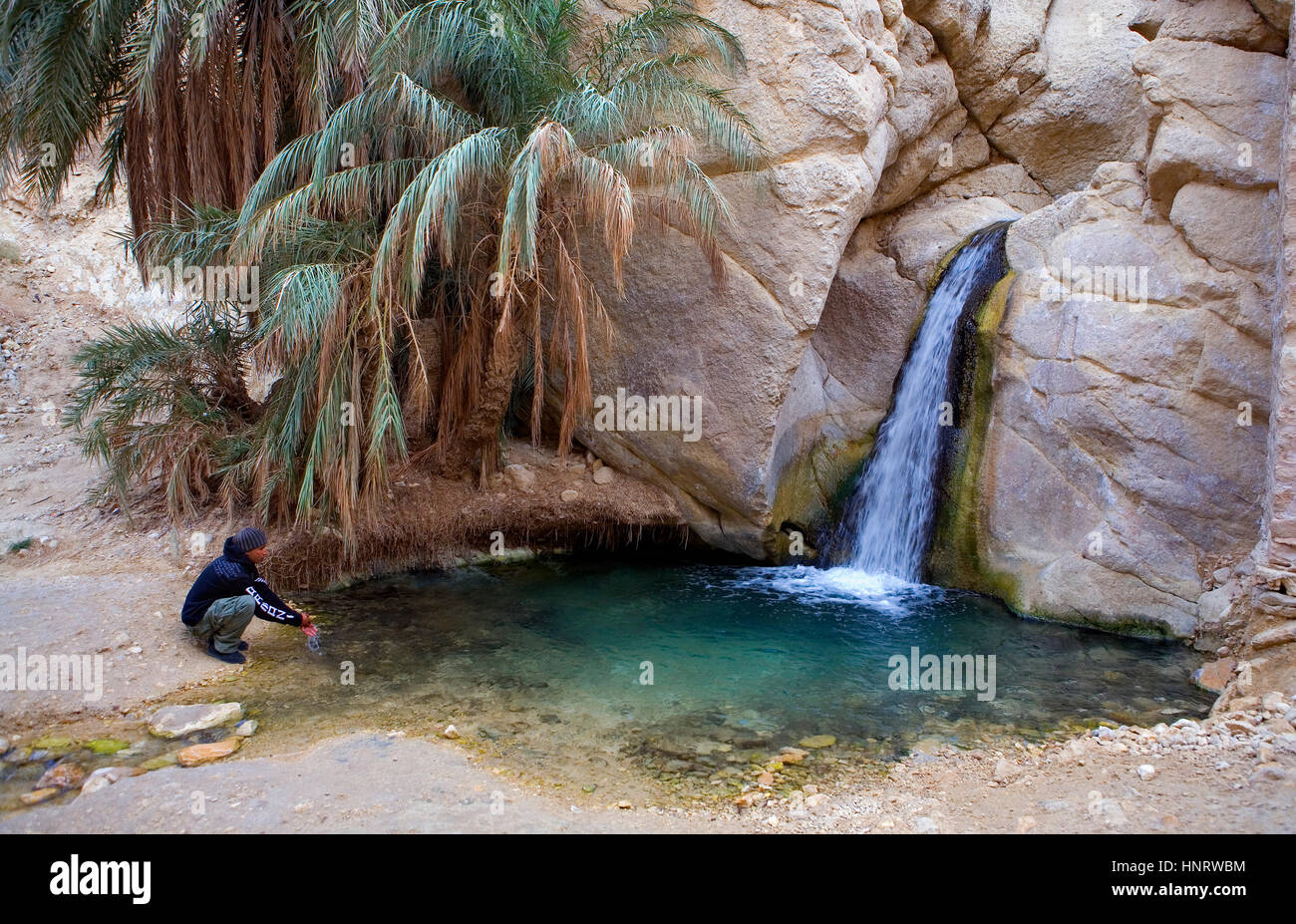 Chebika oasis tunisia waterfall hi-res stock photography and images - Alamy