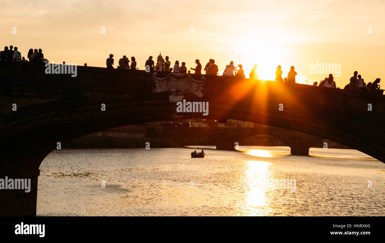 Sunset in Florence, Italy Stock Photo