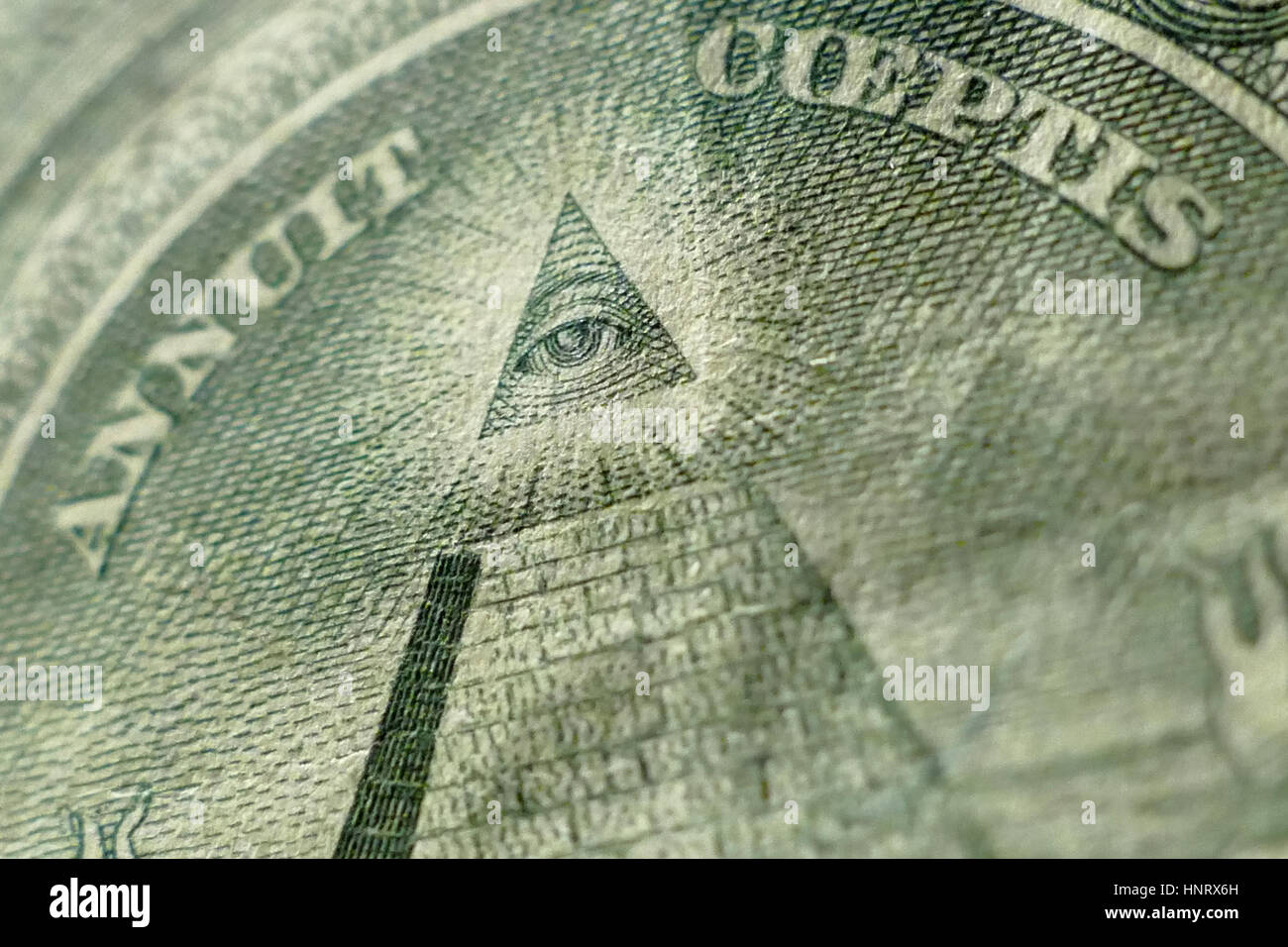 Part of One Dollar Bill Macro Shot Stock Photo - Alamy