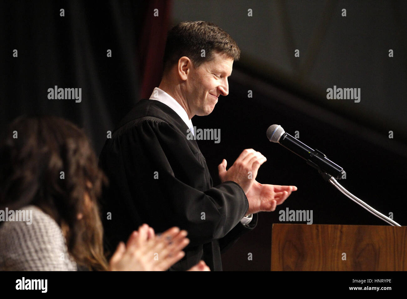 San Diego, CA, USA. 15th Feb, 2017. Magistrate judge Andrew G. Schopler ...