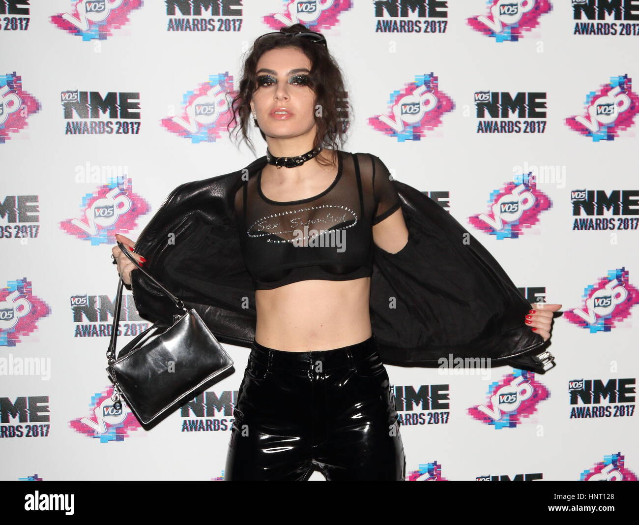 London, UK. 15th February 2017. Charli XCX at The VO5 NME Awards 2017