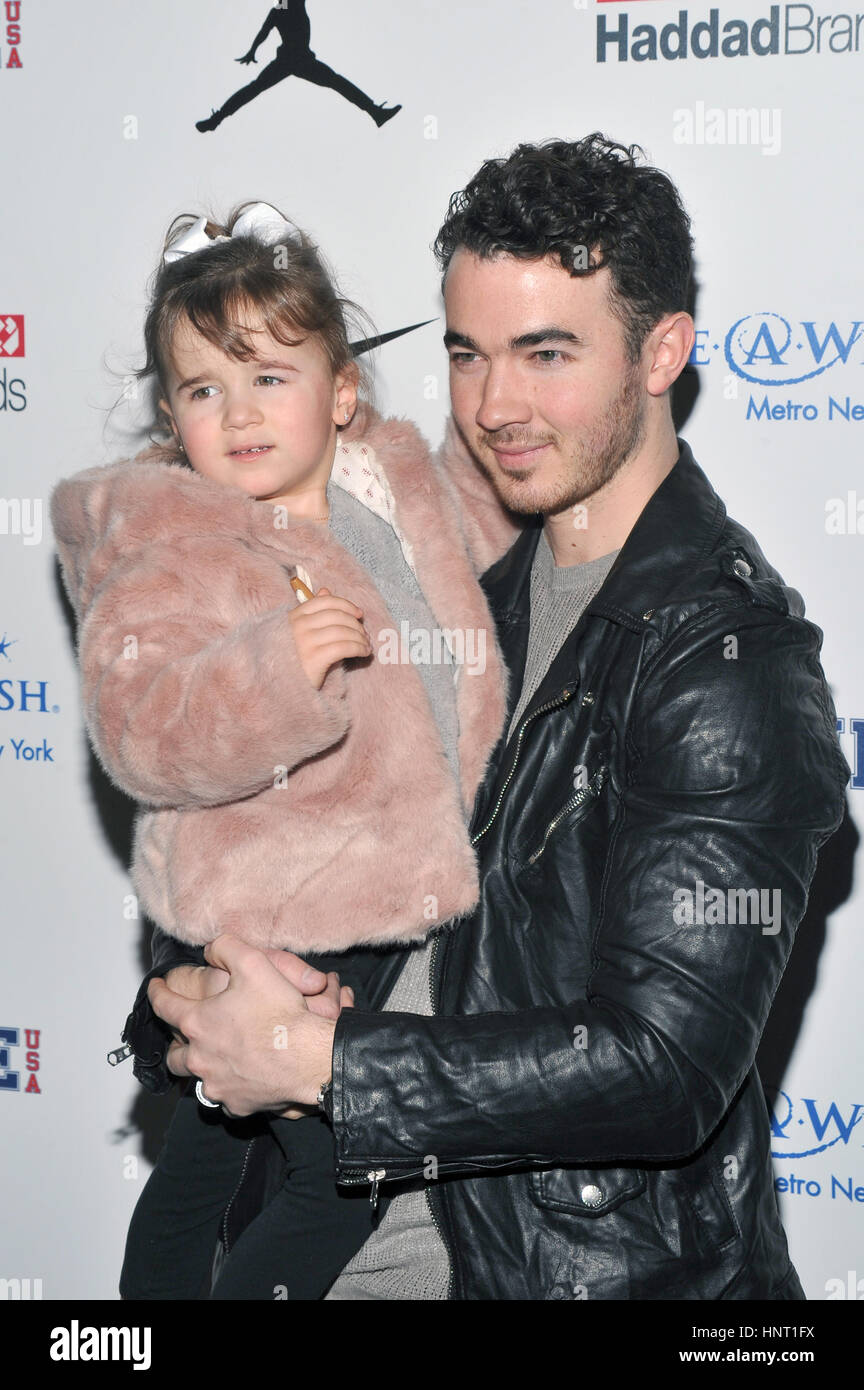 New York, NY, USA. 15th Feb, 2017. Alena Rose Jonas, Kevin Jonas at the