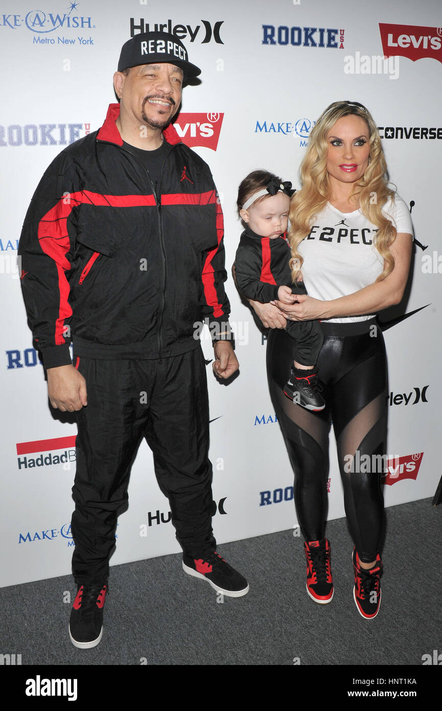 New York, NY, USA. 15th Feb, 2017. Ice-T, Chanel Nicole Marrow and Coco  Austin at the Rookie USA Fashion Show at Skylight Studios in New York City  on February 15, 2017. Credit: