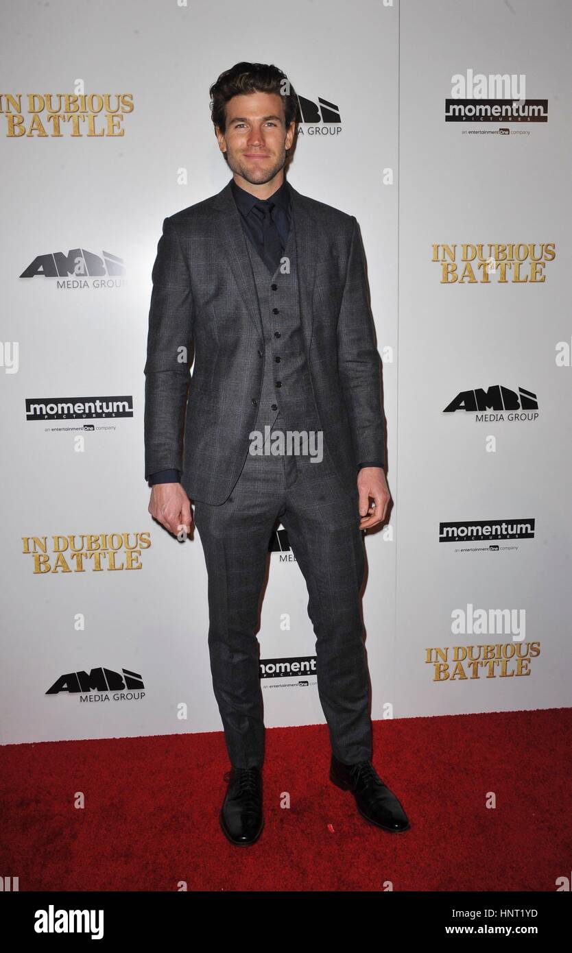 Los Angeles, CA, USA. 15th Feb, 2017. Austin Stowell at arrivals for IN DUBIOUS BATTLE Premiere, Arclight Hollywood, Los Angeles, CA February 15, 2017. Credit: Elizabeth Goodenough/Everett Collection/Alamy Live News Stock Photo