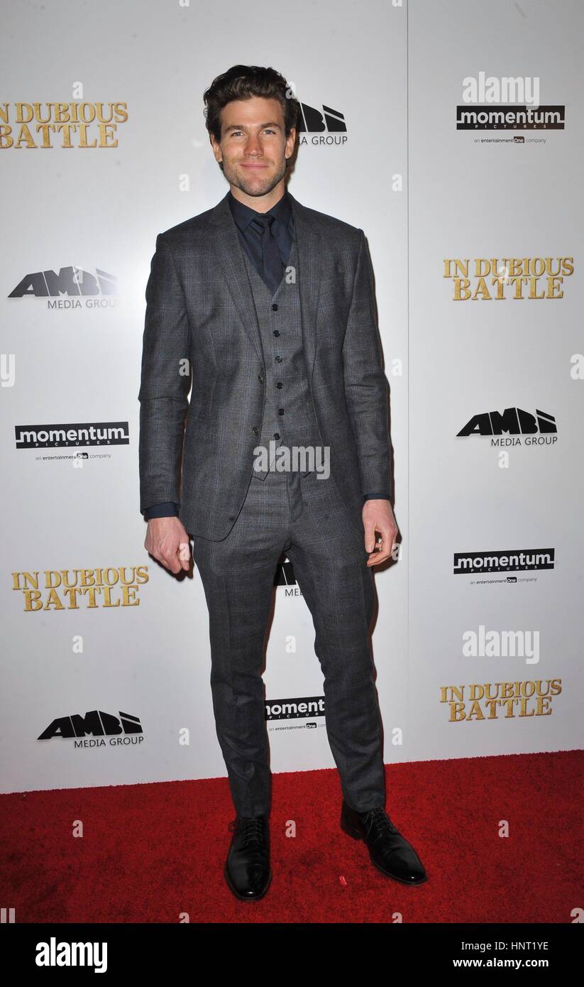 Los Angeles, CA, USA. 15th Feb, 2017. Austin Stowell at arrivals for IN DUBIOUS BATTLE Premiere, Arclight Hollywood, Los Angeles, CA February 15, 2017. Credit: Elizabeth Goodenough/Everett Collection/Alamy Live News Stock Photo