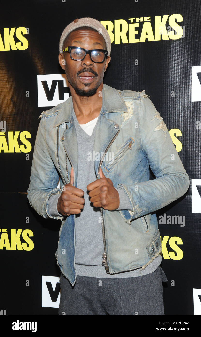 New York, USA. 15th February 2017. Wood Harris attends 'The Breaks