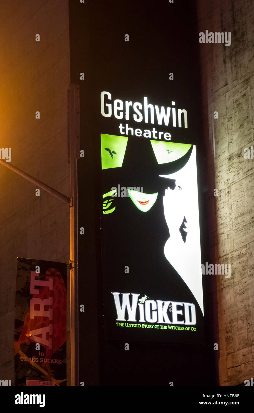 Wicked the Musical Stock Photo