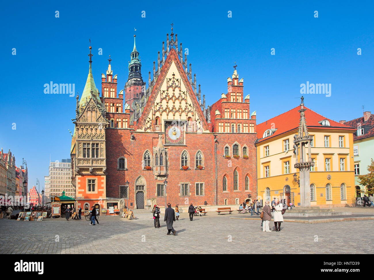 Old Town in Wroclaw, Poland Stock Photo