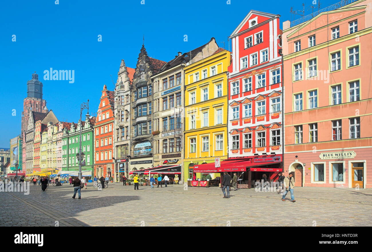Old Town in Wroclaw, Poland Stock Photo
