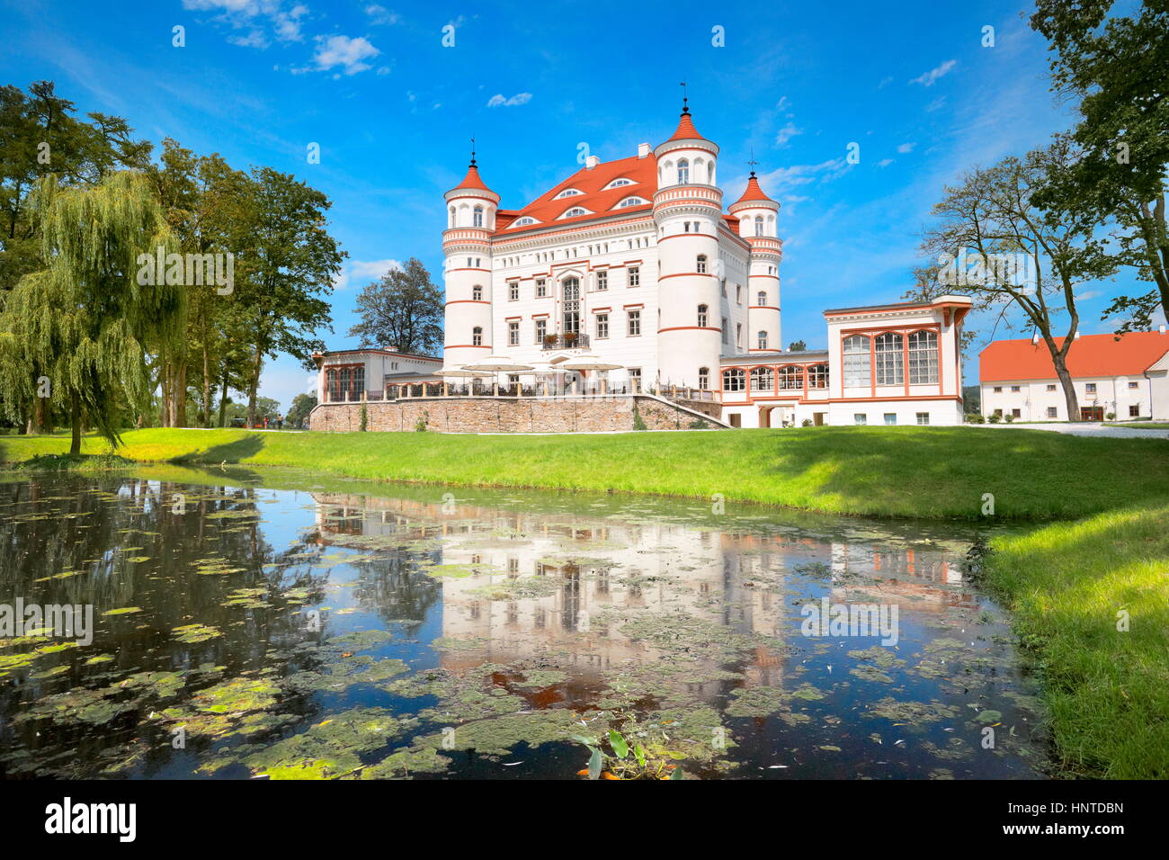 Wojanow Palace near Jelenia Gora, Poland Stock Photo