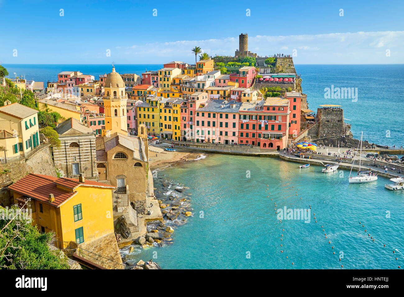 Vernazza, Cinque Terre, Liguria, Italy Stock Photo