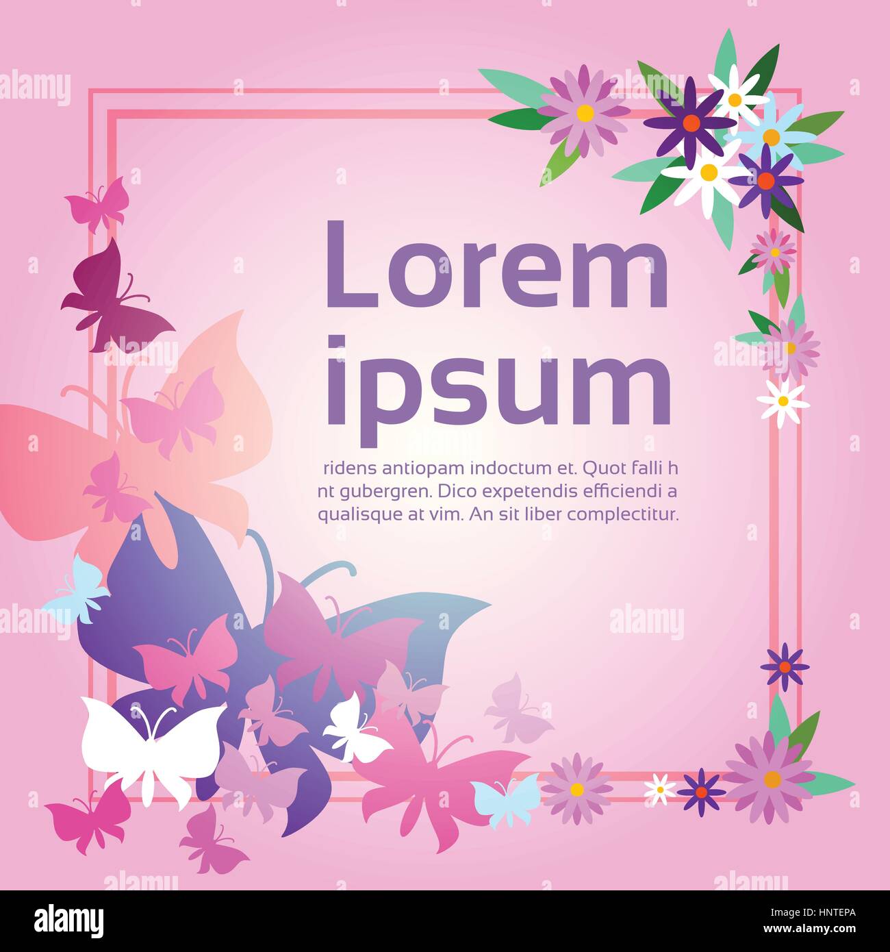 Beautiful spring flowers summer sun Stock Vector Images - Alamy