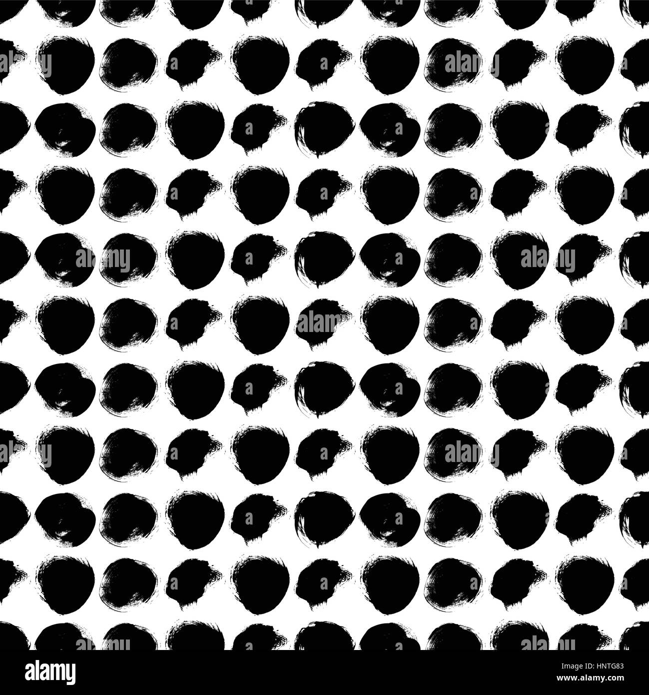 Seamless black and white pattern with circles Stock Vector Image & Art ...