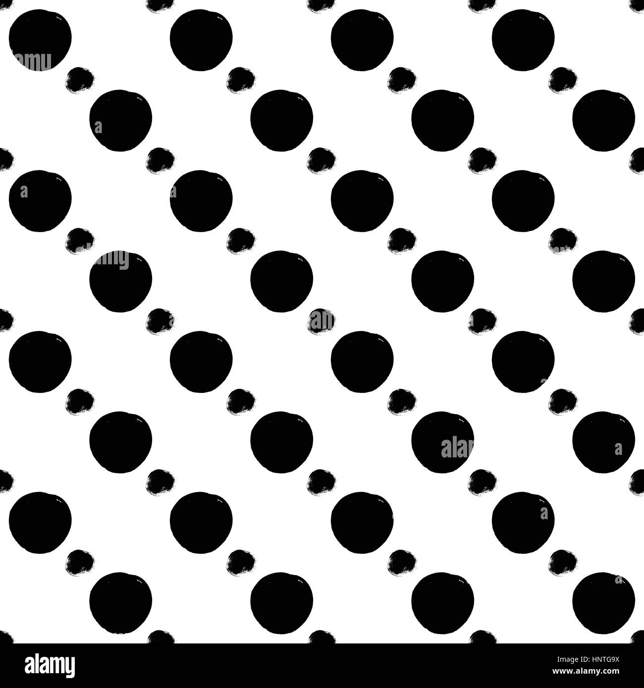 Seamless black and white pattern with abstract circles Stock Vector ...