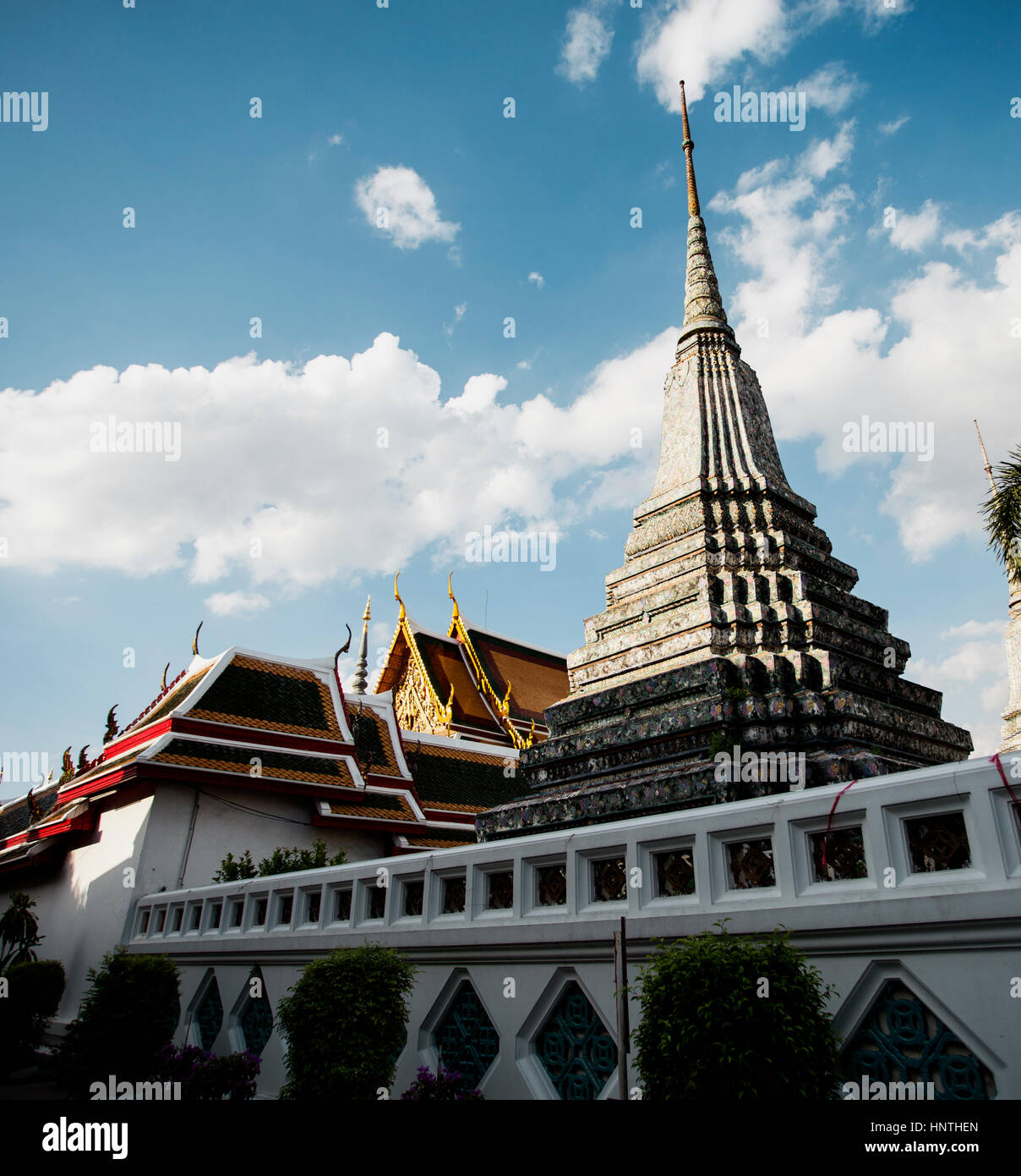 Temple Asian Architecture Buddhism Holiness Concept Stock Photo