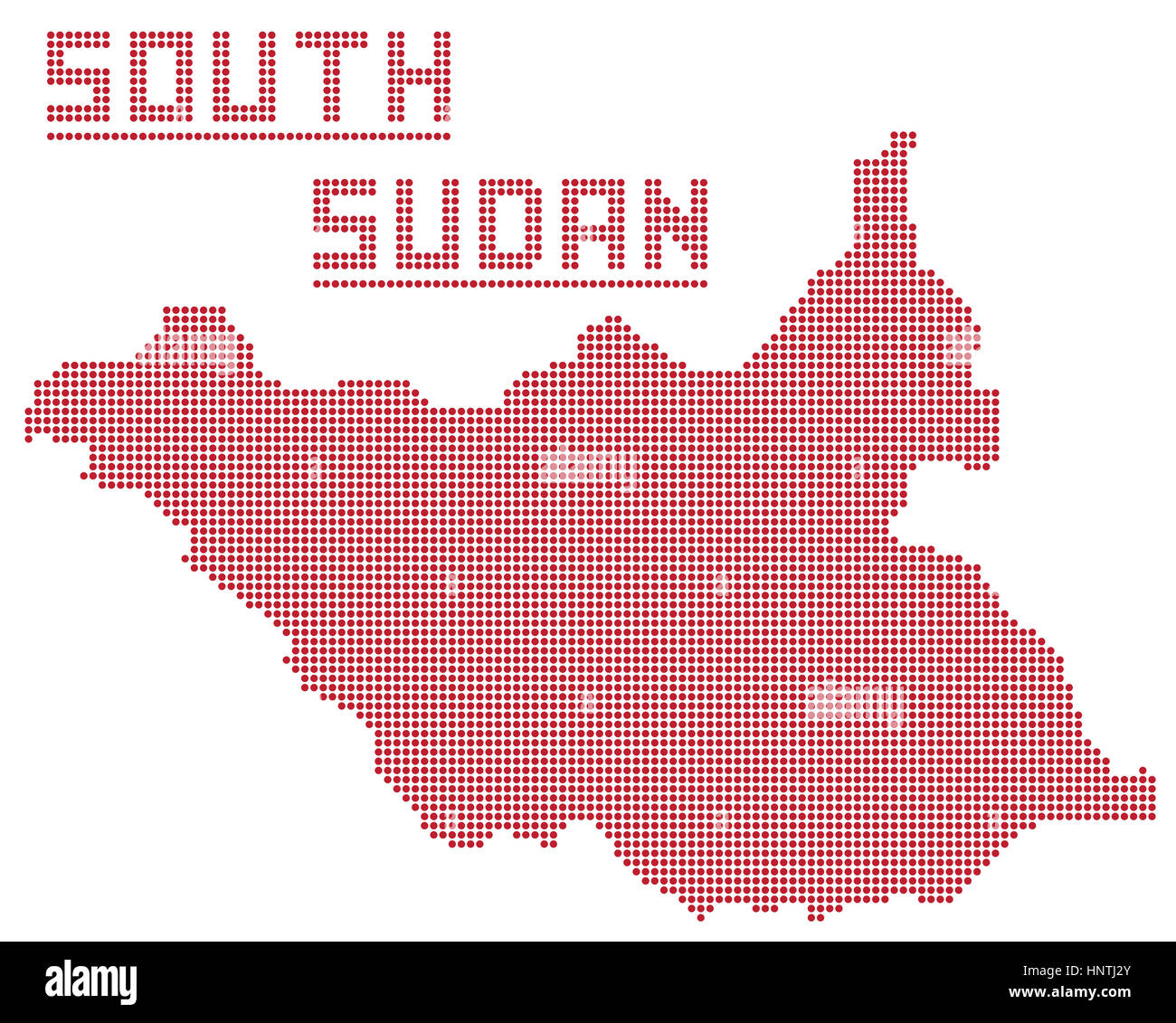South sudan vector map hi-res stock photography and images - Alamy