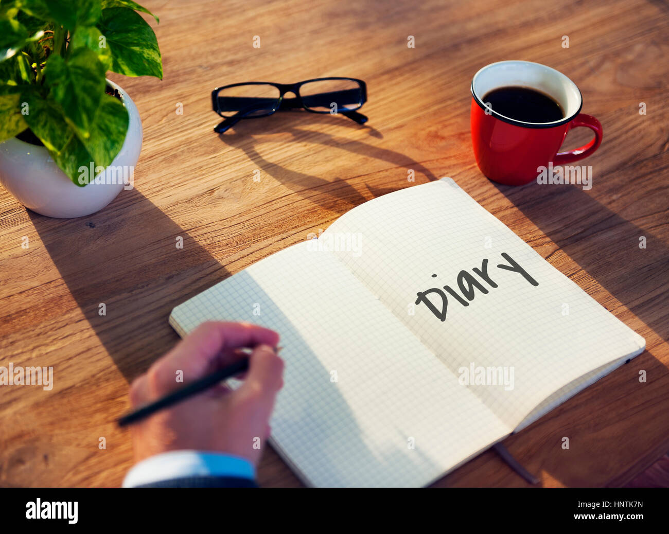 Diary Daily Record Journal Daybook Memoir Concept Stock Photo Alamy