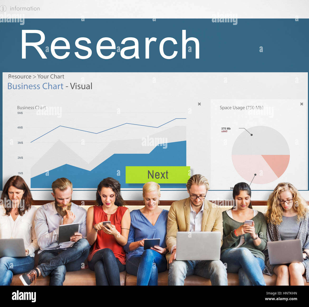 Business Research Progress Graph Results Concept Stock Photo Alamy