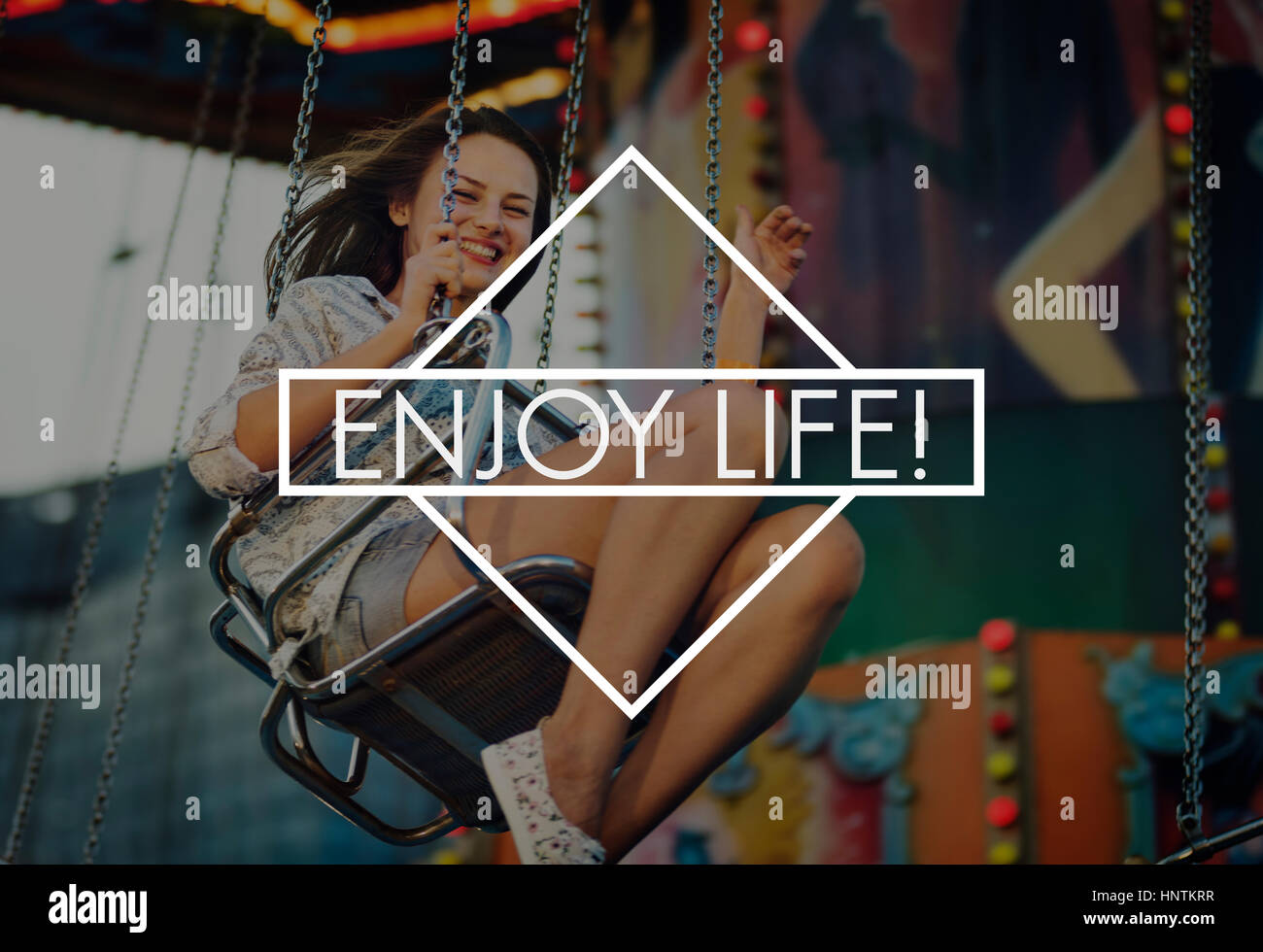 Enjoy Life Enjoyment Pleasurable Happiness Delightful Concept Stock Photo