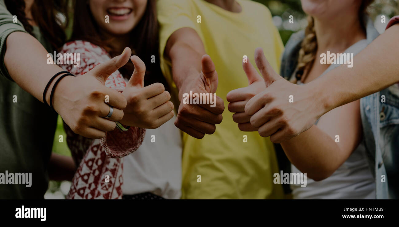 Teenagers Friends Friendship Team Concept Stock Photo - Alamy
