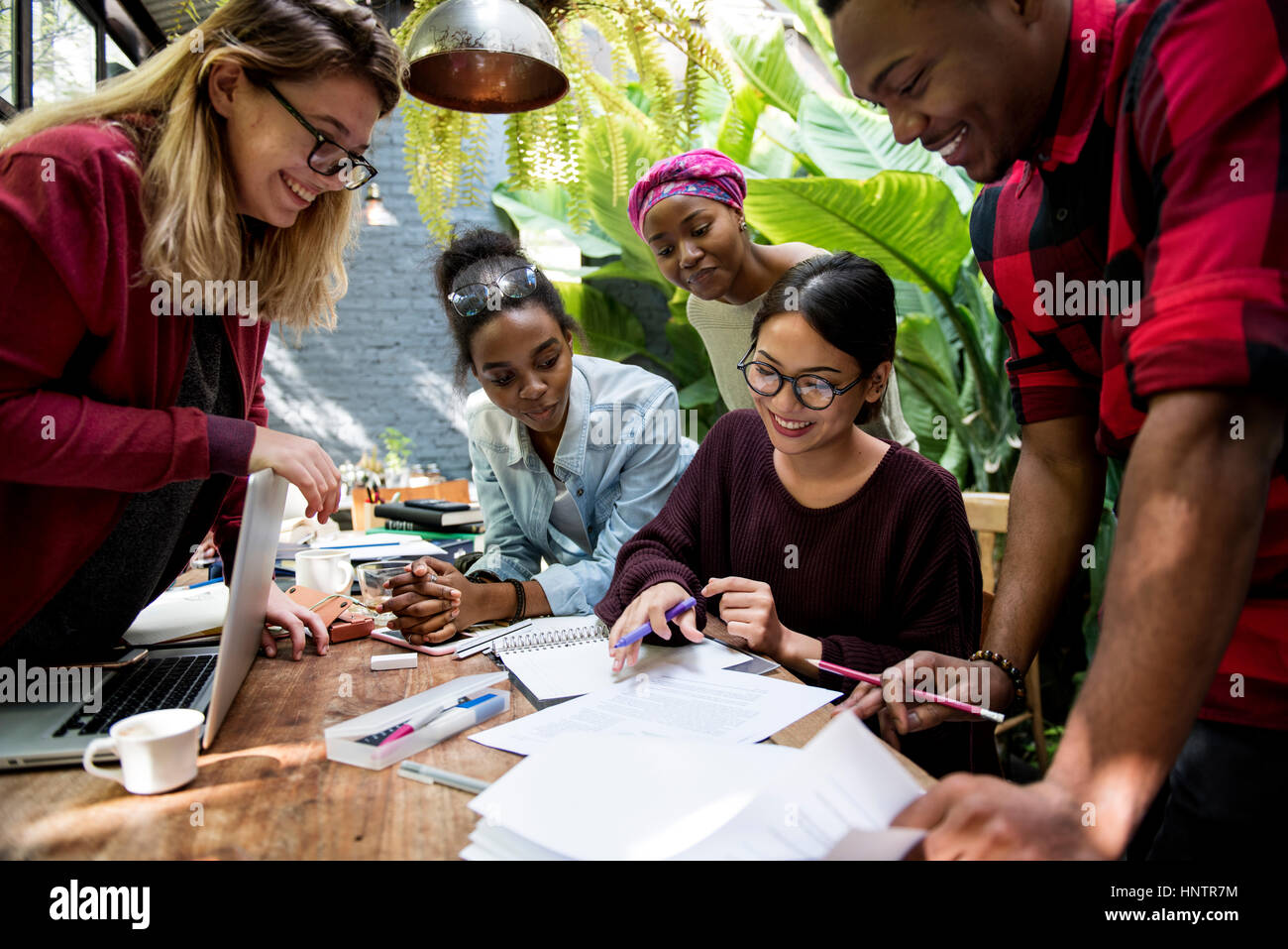 Friends People Group Teamwork Diversity Stock Photo - Alamy