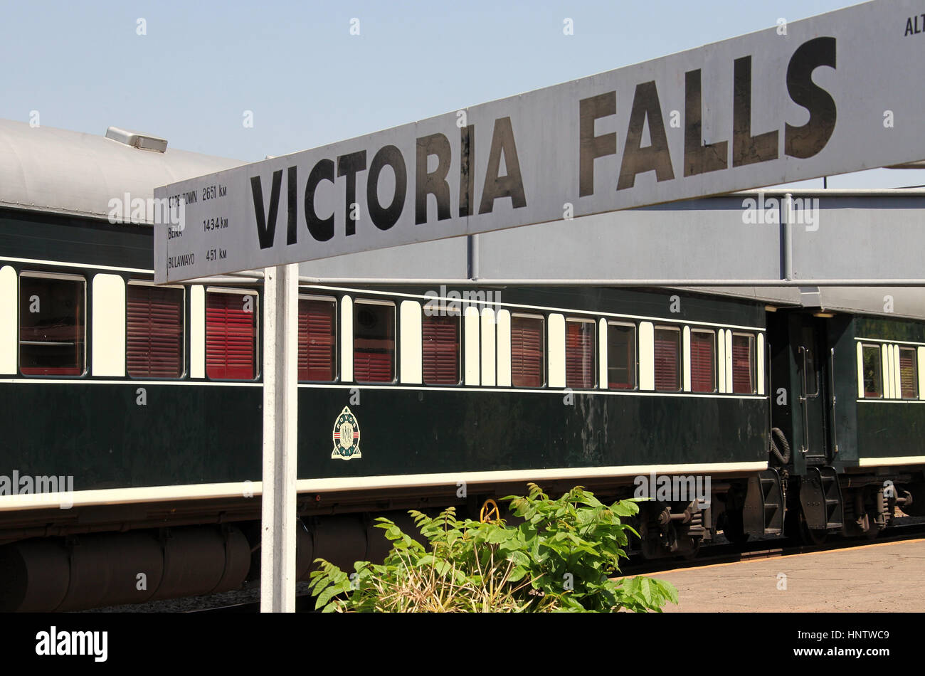 Rovos Rail Train At Victoria Falls Station In Zimbabwe Stock Photo Alamy