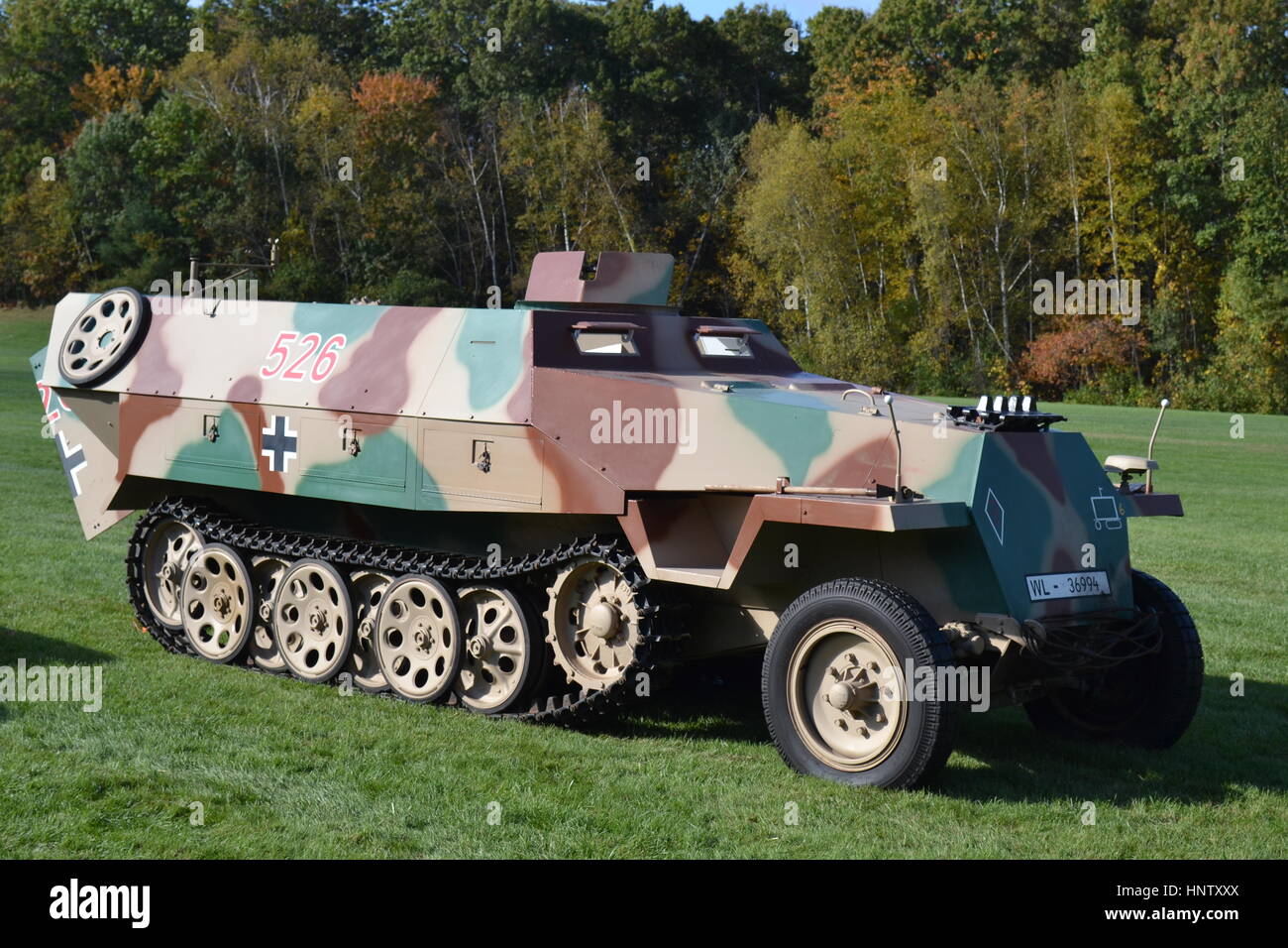 The family of Sd. Kfz 251 armoured troop carriers were used on all fronts by the German Army during WW2 Stock Photo
