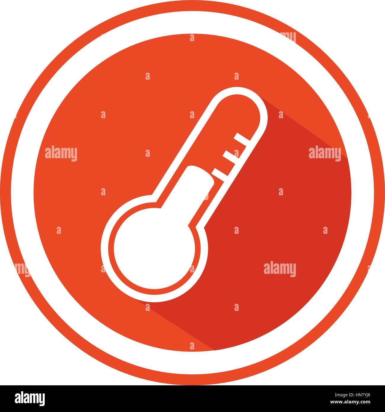 color circular emblem with thermometer vector illustration Stock Vector