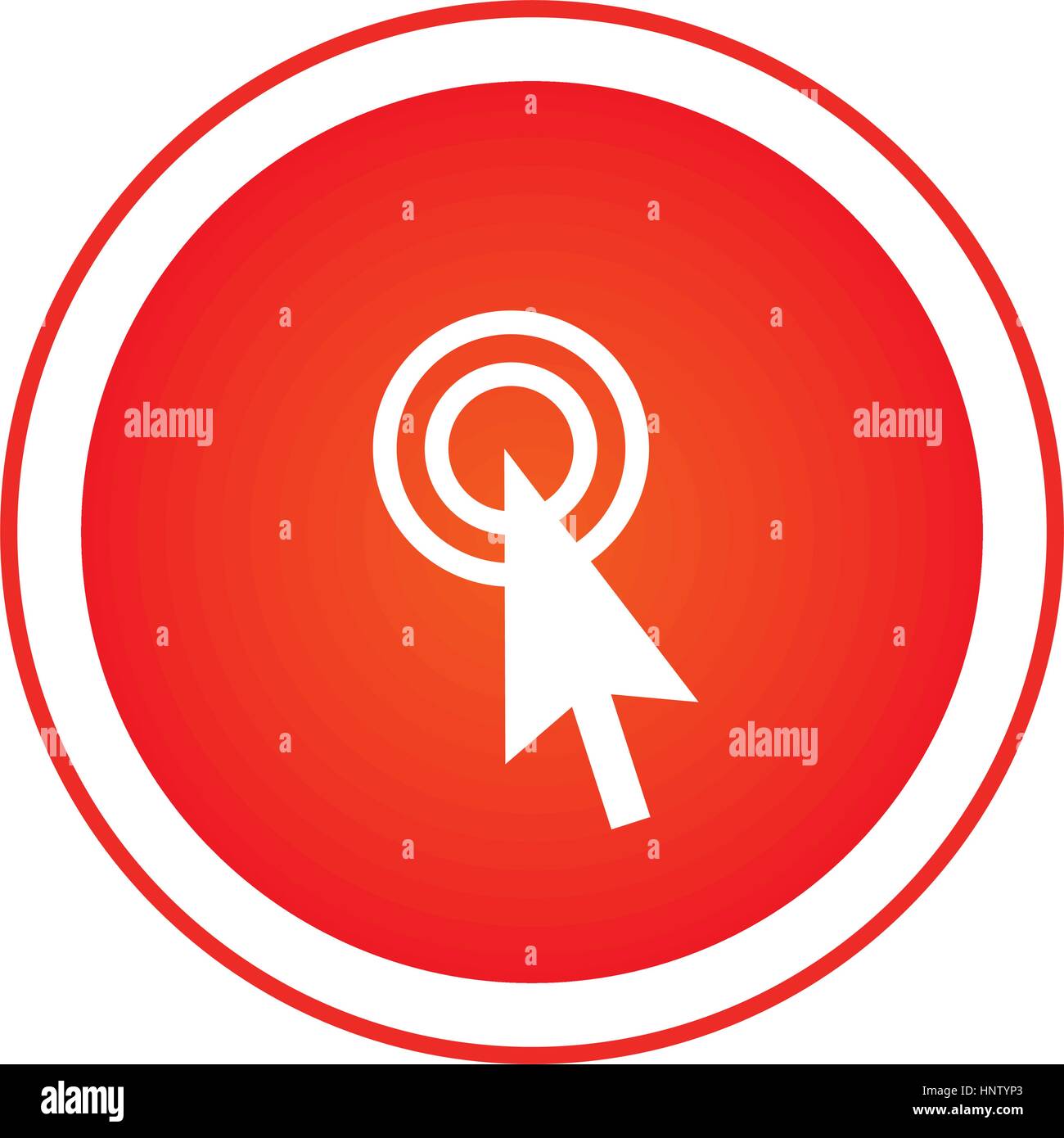 color circular emblem with cursor icon vector illustration Stock Vector ...