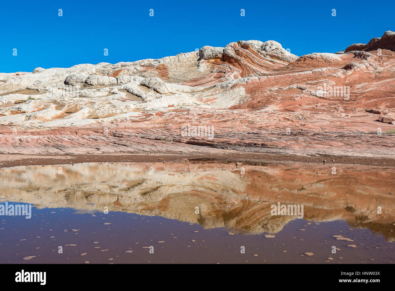 White Pocket amazing rock formations in Vermilion Cliffs National Monument, Landscape Photography Stock Photo