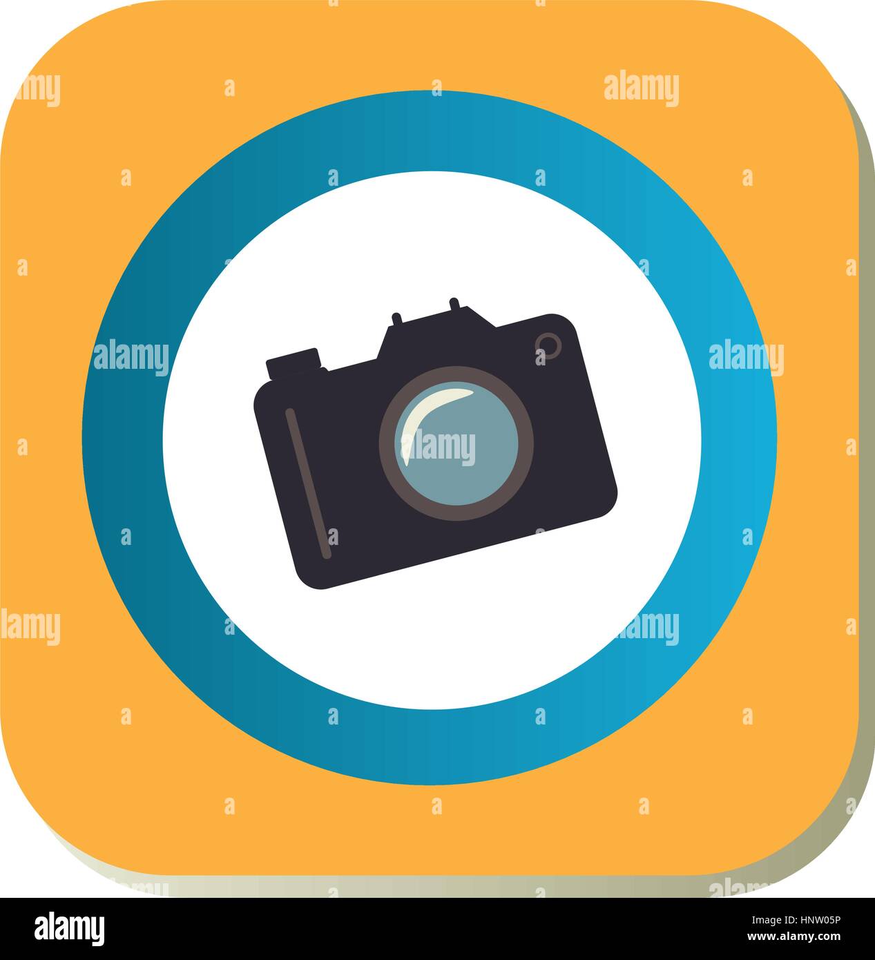 color square frame with analog camera vector illustration Stock Vector ...