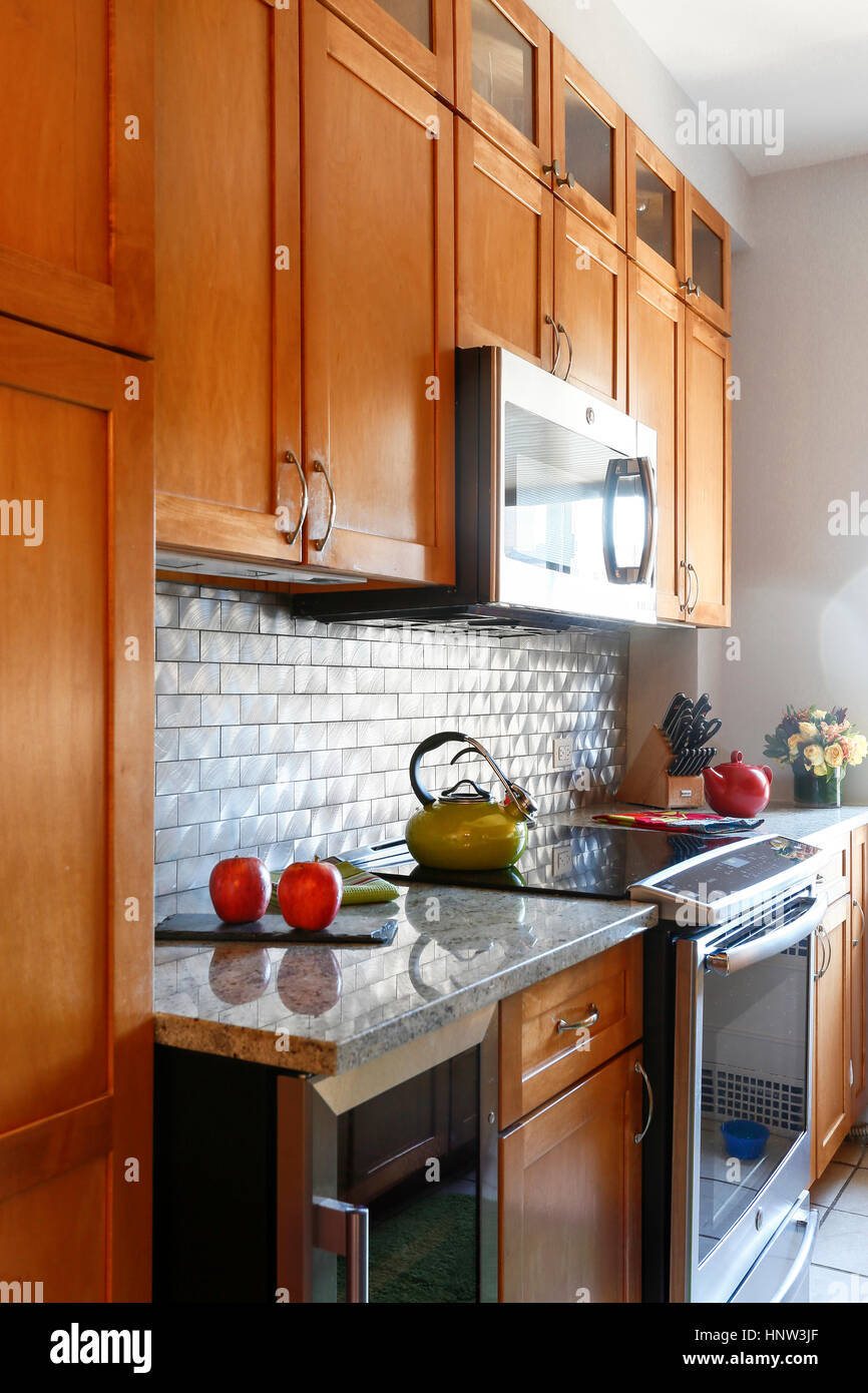 Stove and in modern kitchen Stock Photo Alamy