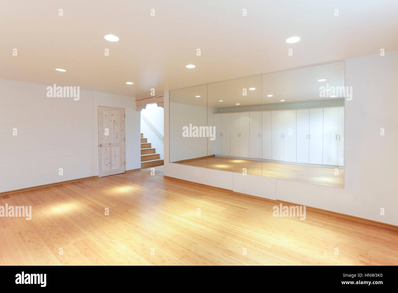 Empty Dance Studio Background