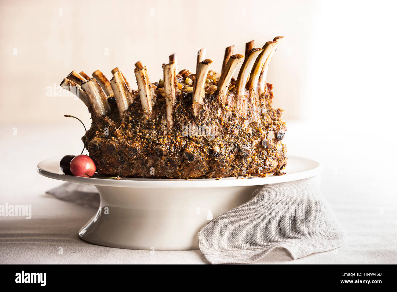 Stuffed lamb crown roast hi-res stock photography and images - Alamy